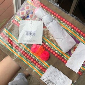 NWT colorful beaded clutch • missguided